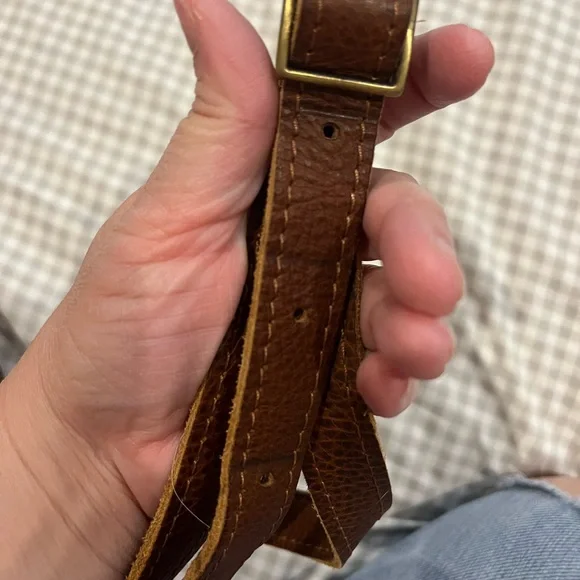 Brown Leather Bucket Bag - Picture 6 of 8